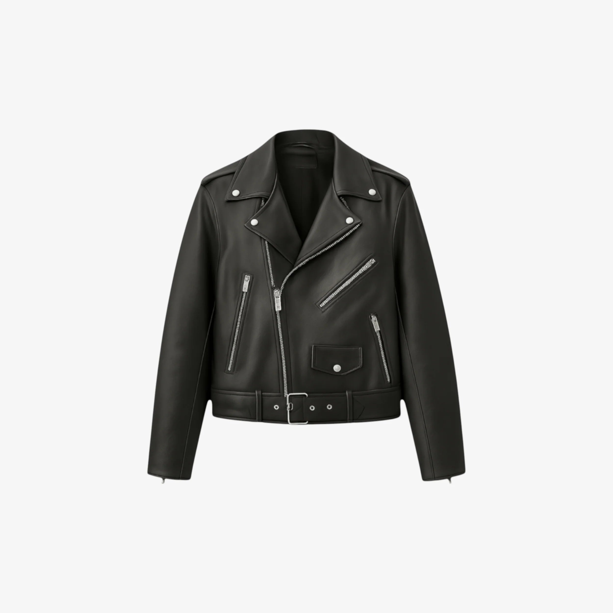 Matt leather jacket