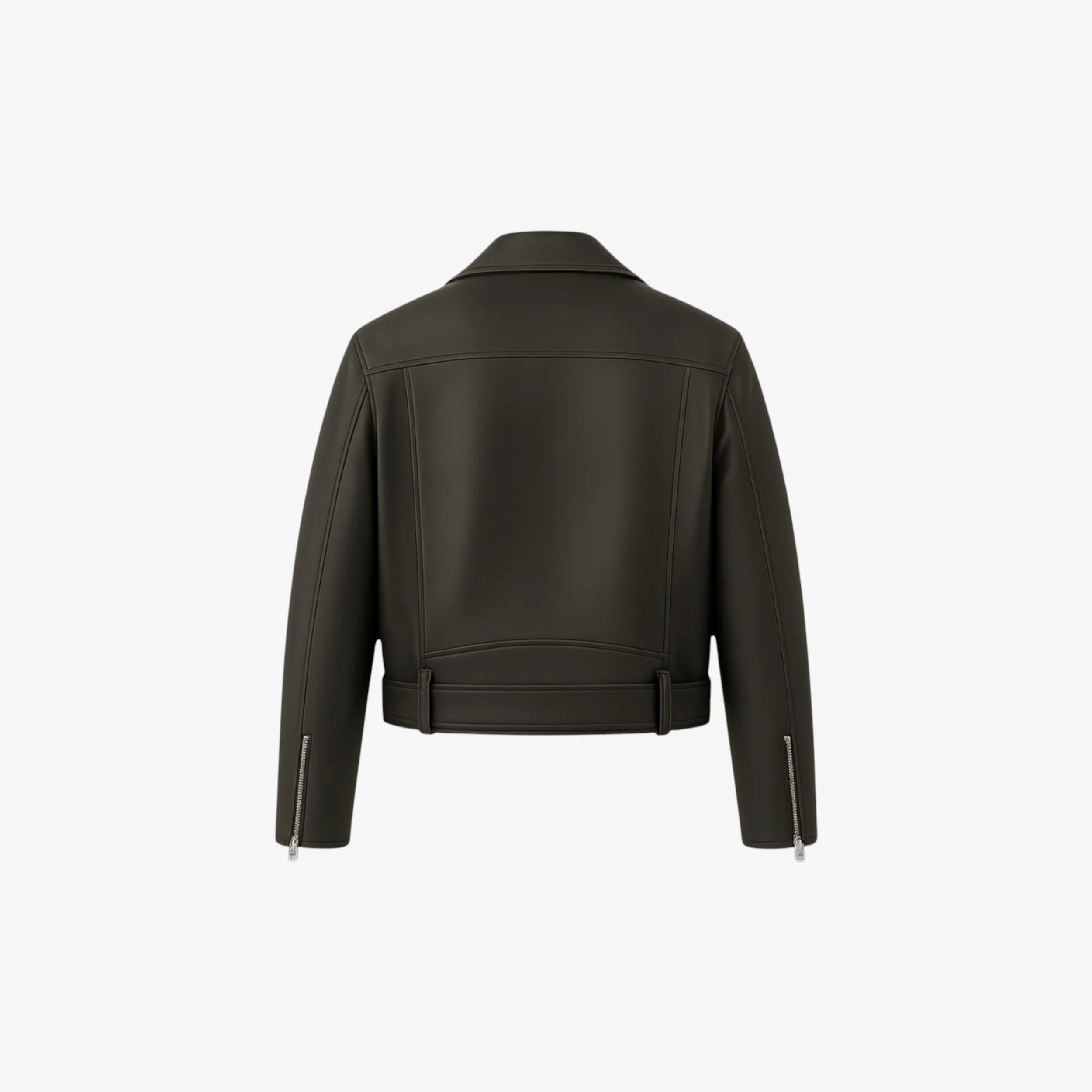 Matt leather jacket