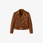 Matt leather jacket