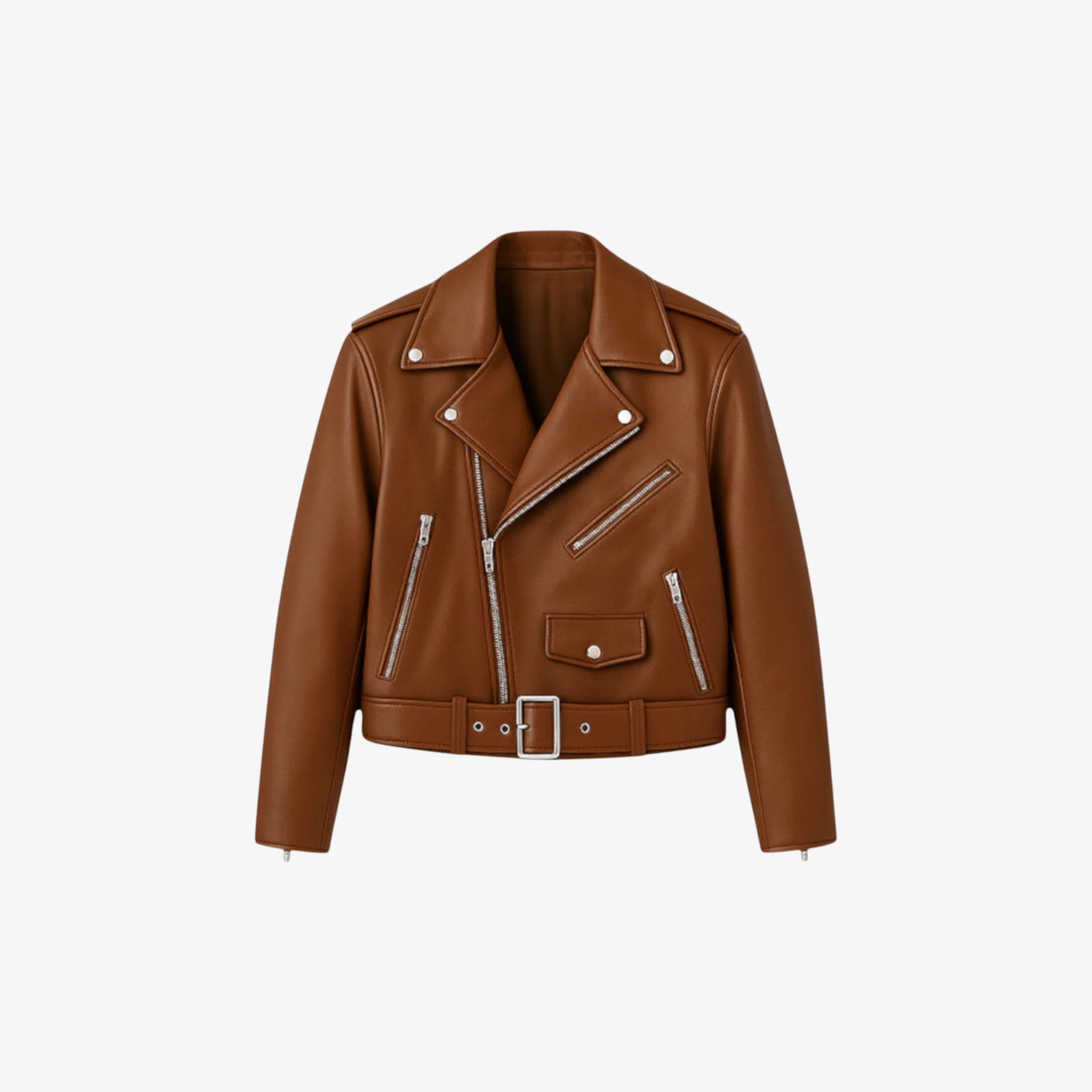 Matt leather jacket